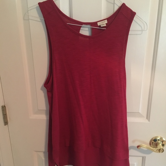 J. Crew Tops - J.Crew Drapey Tank Top with Silky Hem L